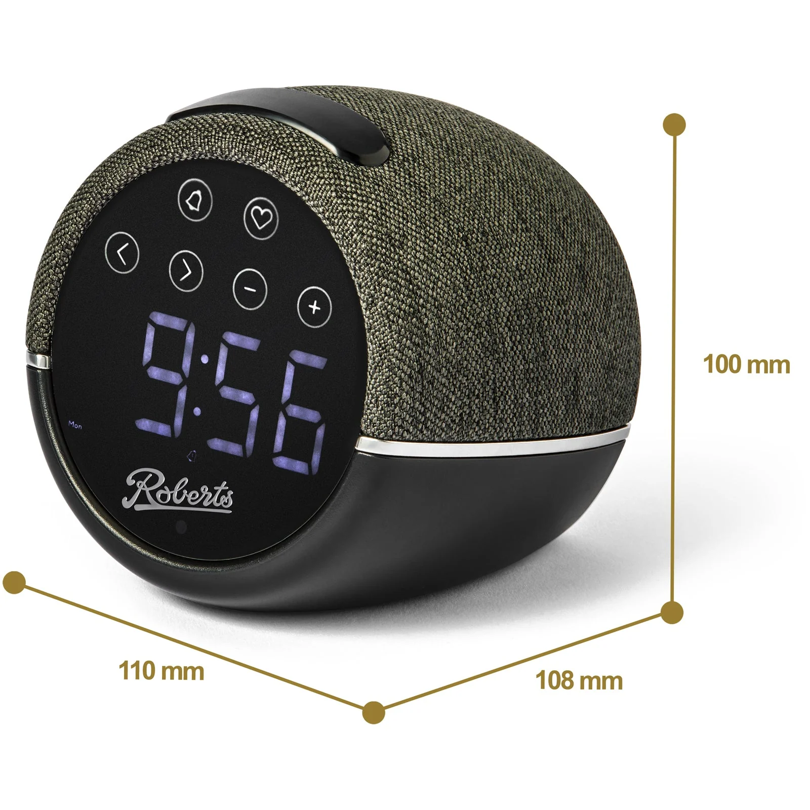 Roberts ZEN FM Alarm Clock Radio - Black - Image 2