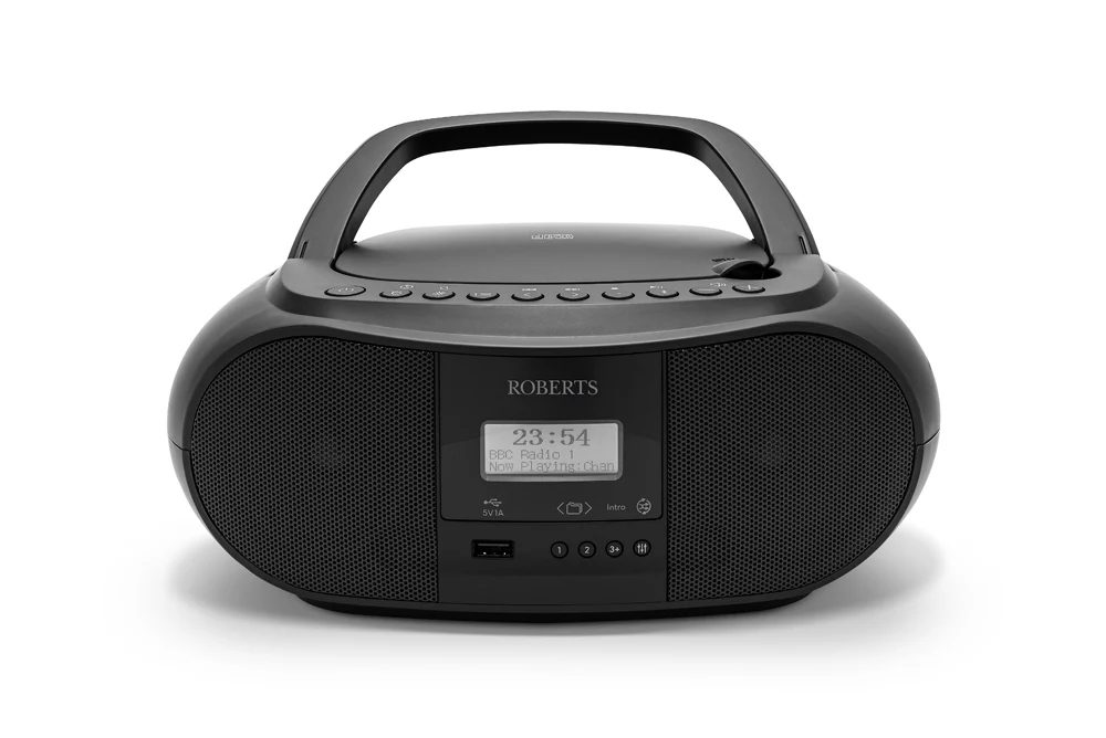 Roberts Zoombox 4 Portable CD Player DAB DAB+ FM RDS Bluetooth Black - Image 2