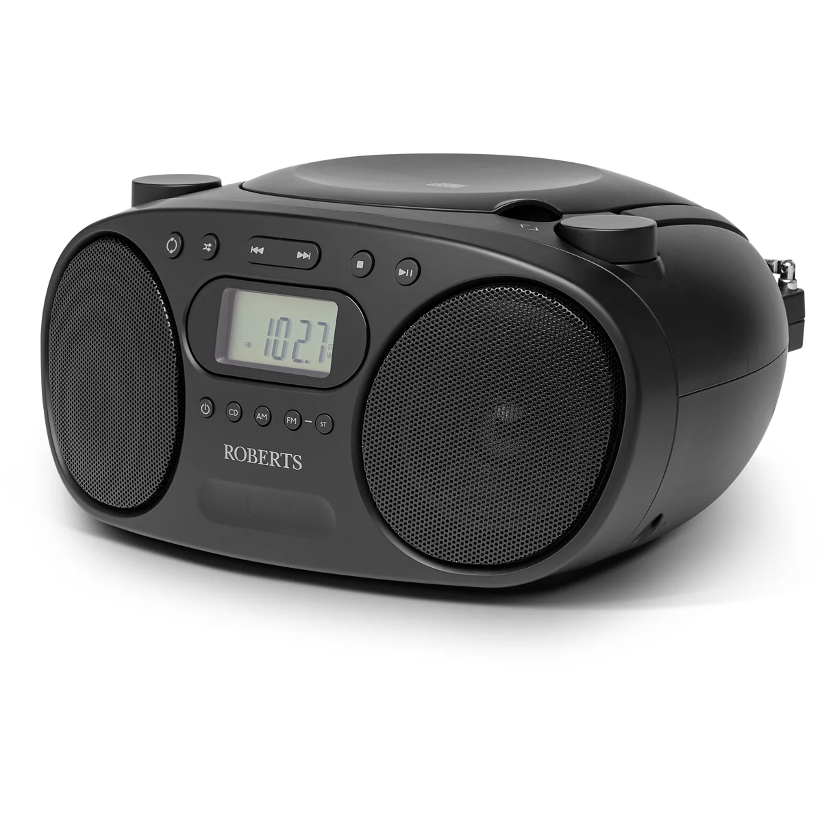 Roberts Zoombox FM Portable CD Player FM AM Radio Black - Image 2
