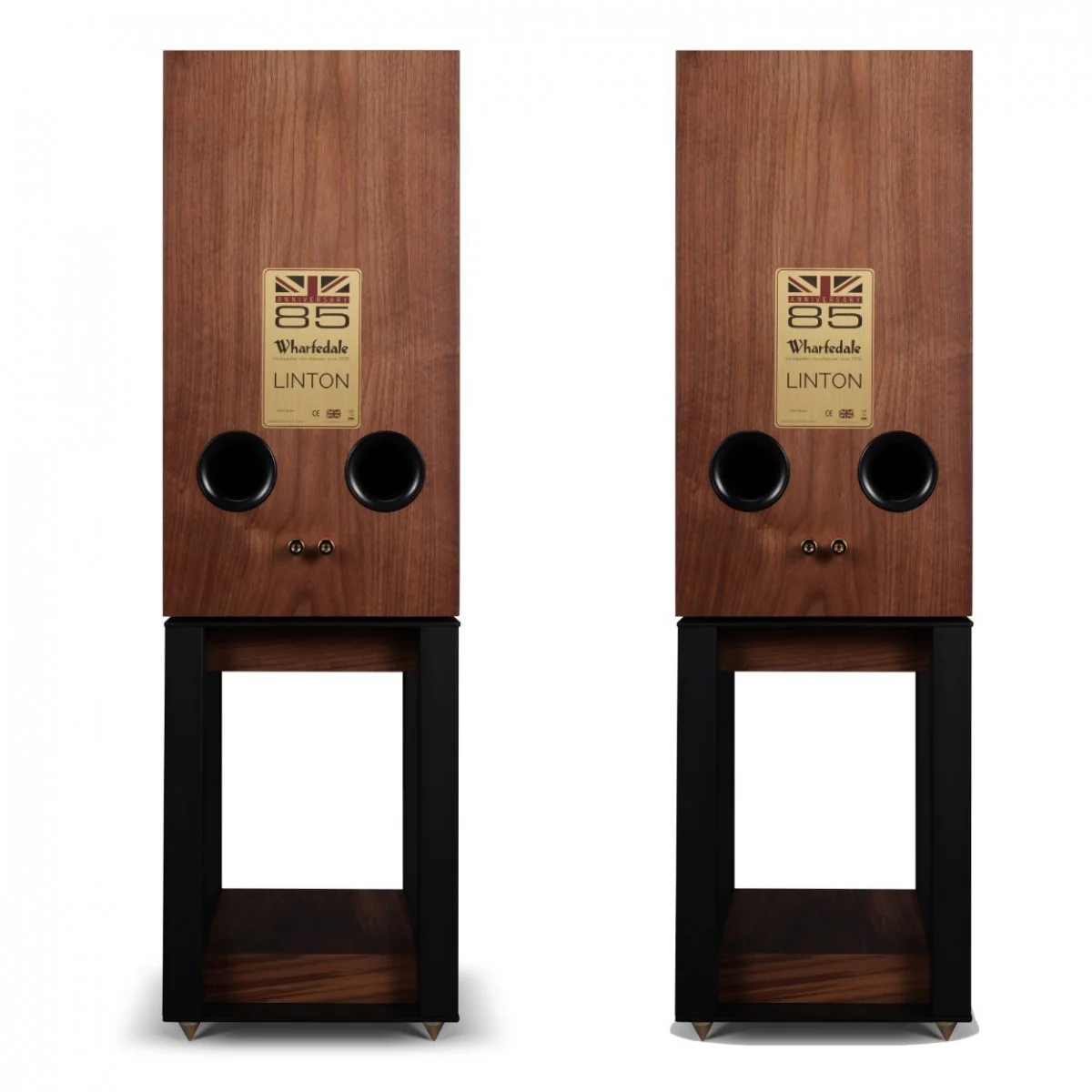 Ruark R610 Music Console and Wharfedale Linton Heritage Standmount Speakers with Matching Stands - Walnut - Image 6