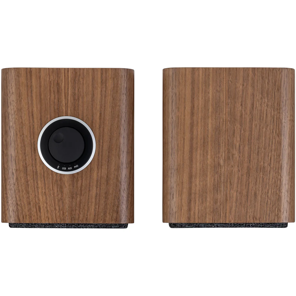 Ruark MR1 MK3 Active Bluetooth Speakers Pair with Built-in MM Phono Preamplifier - Rich Walnut - Image 5