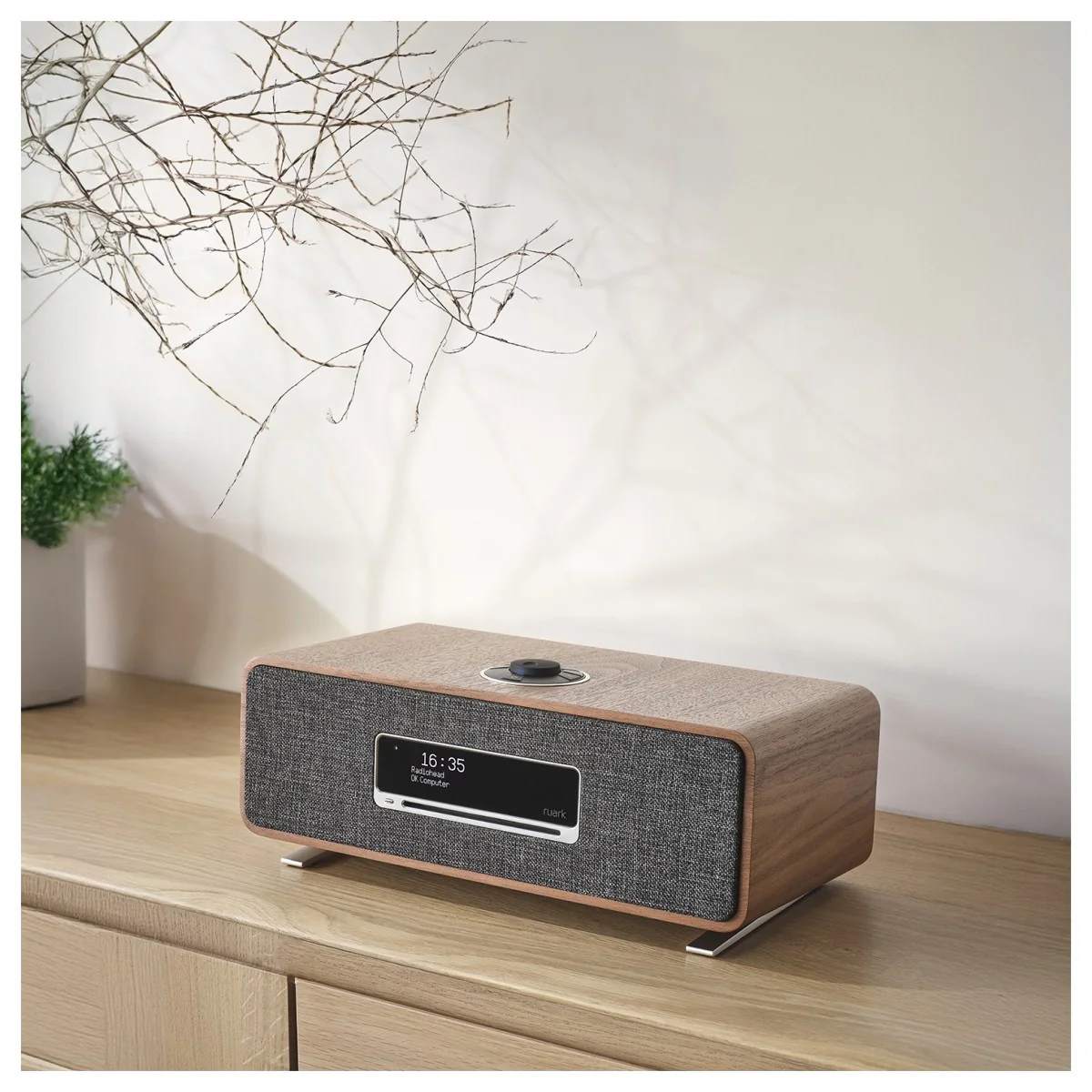 Ruark R3S Music System in Rich Walnut Veneer with Slate Grey Fabric Grille - Image 11