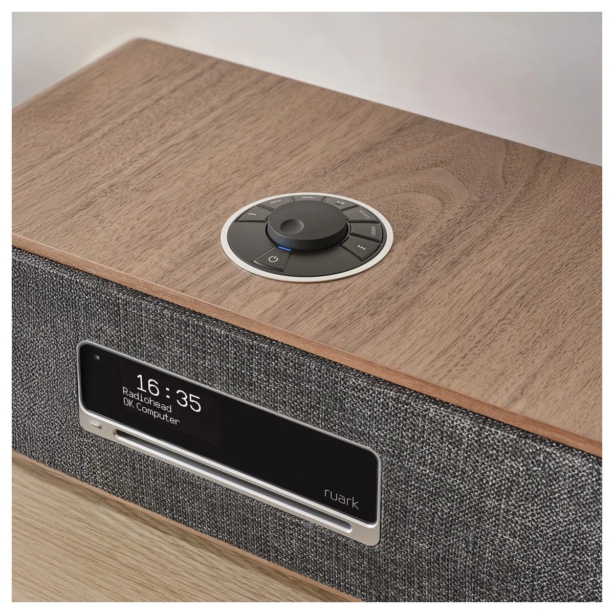 Ruark R3S Music System in Rich Walnut Veneer with Slate Grey Fabric Grille - Image 12