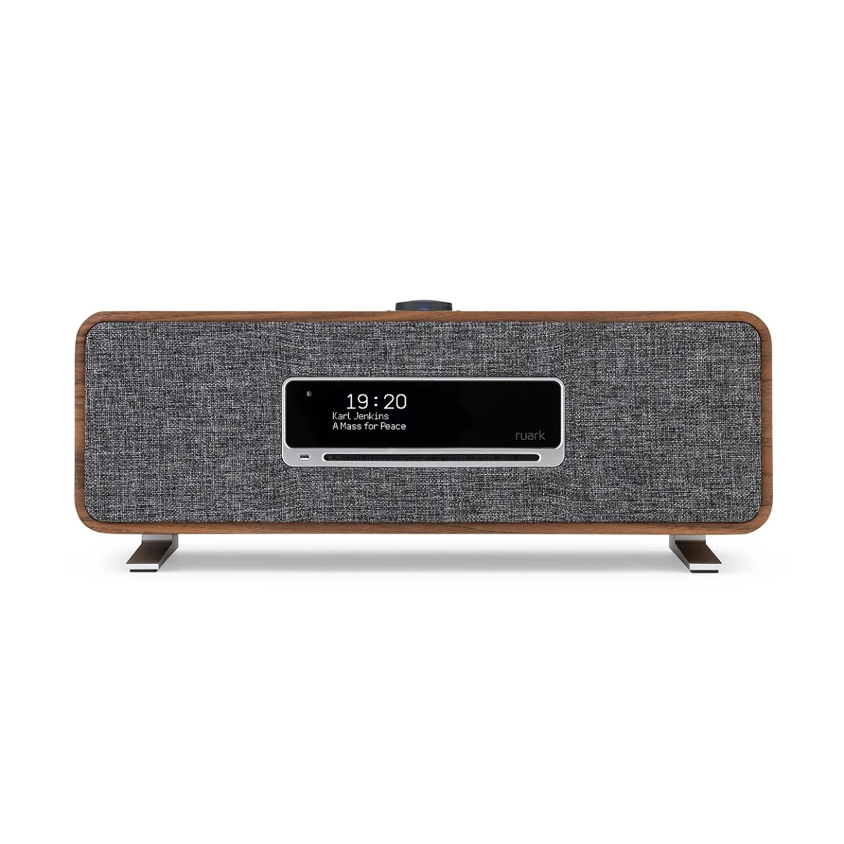 Ruark R3S Music System in Rich Walnut Veneer with Slate Grey Fabric Grille - Image 3