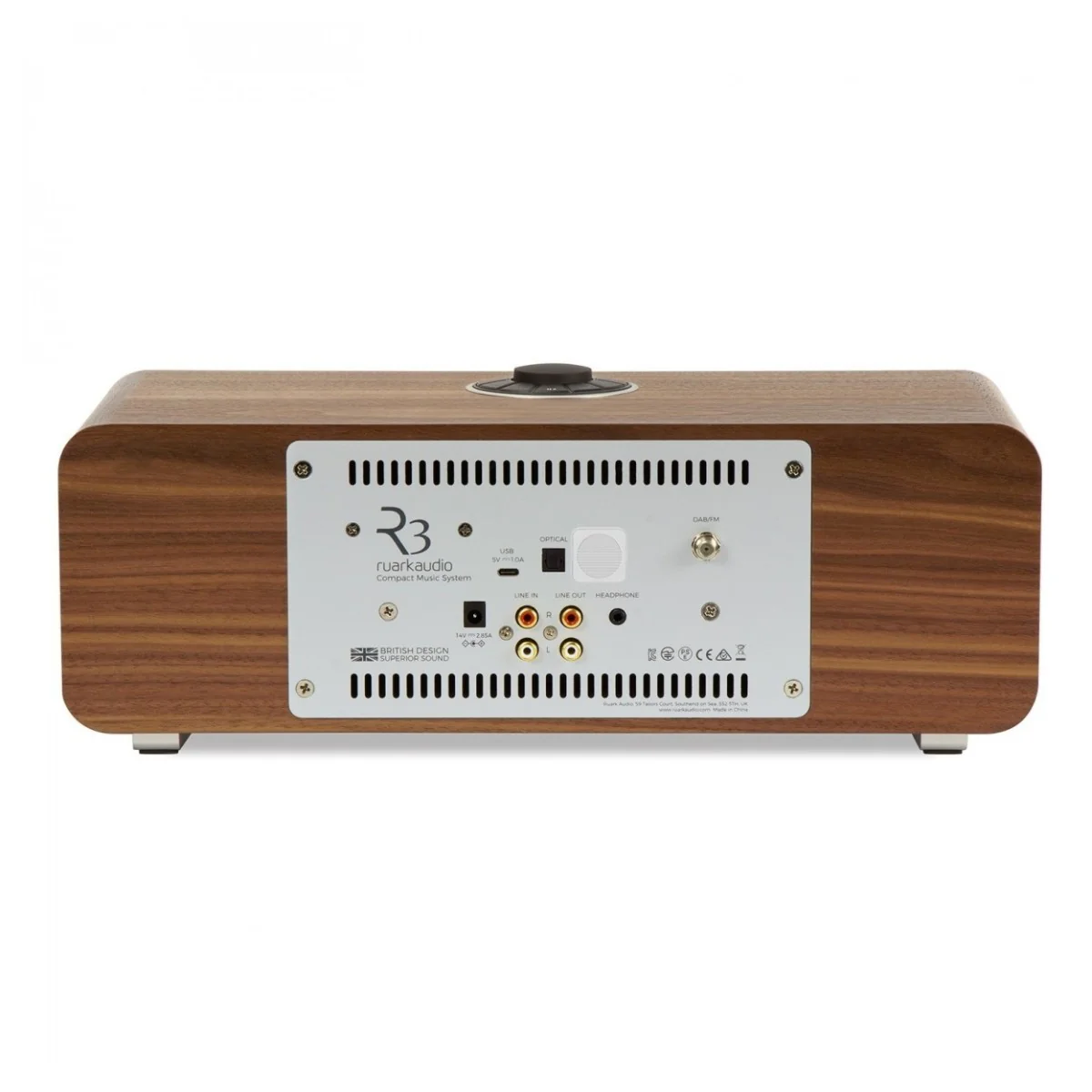 Ruark R3S Music System in Rich Walnut Veneer with Slate Grey Fabric Grille - Image 7