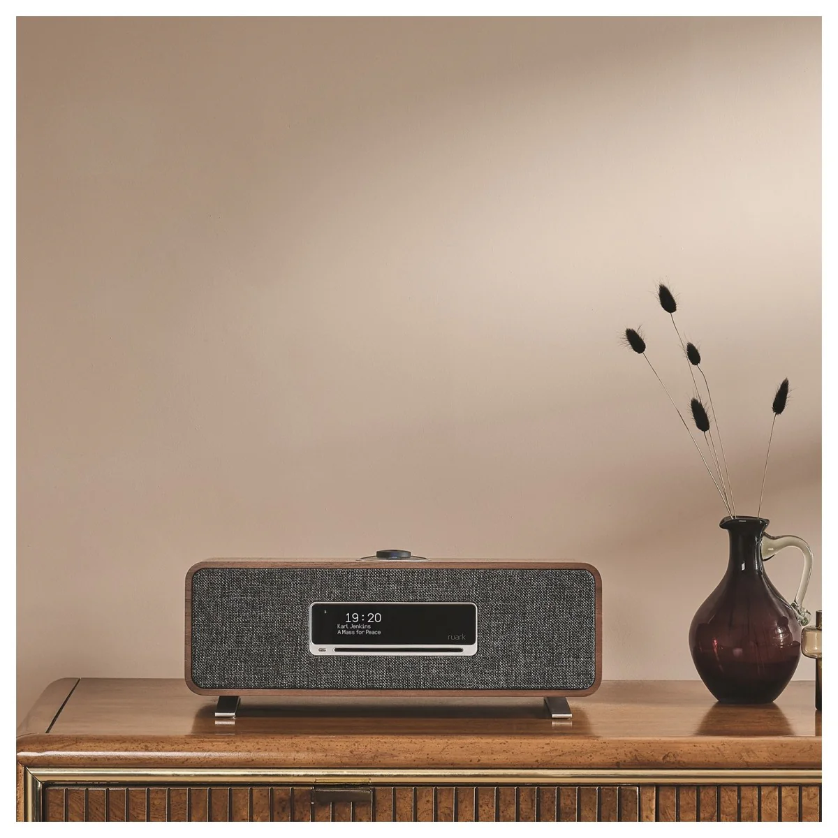 Ruark R3S Music System in Rich Walnut Veneer with Slate Grey Fabric Grille - Image 8