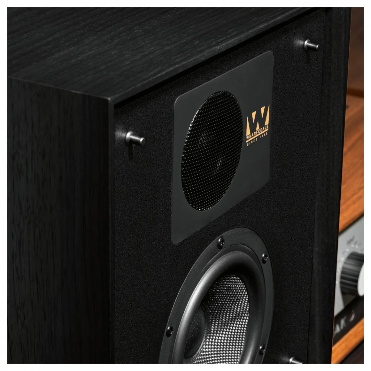 Ruark R610 Music Console Charcoal with Wharfedale Linton Heritage Standmount Speakers Black with Matching Stands - Image 12