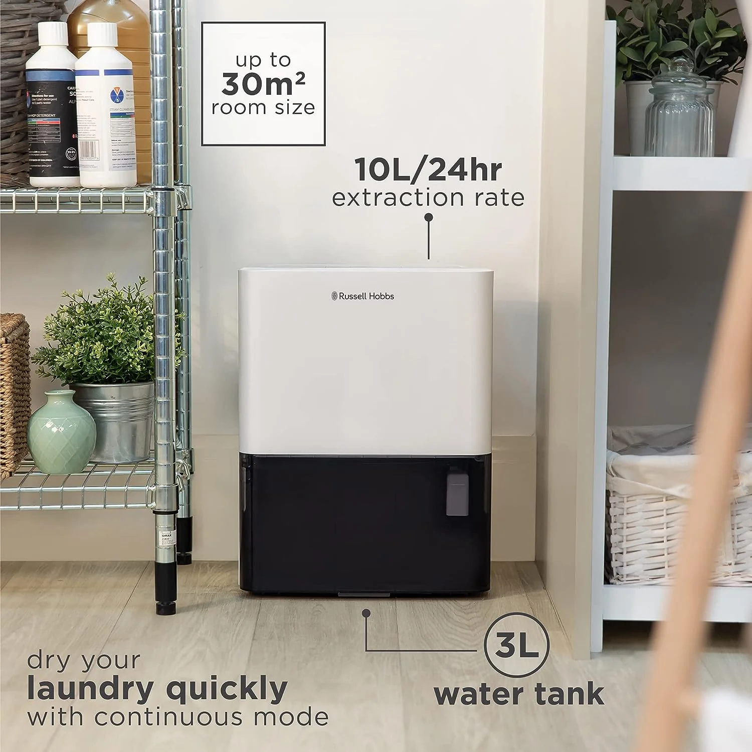 Russell Hobbs RHDH1001 10L Dehumidifier - Image 7