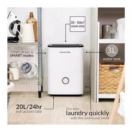 Russell Hobbs RHDH2002 20L Dehumidifier - Image 3