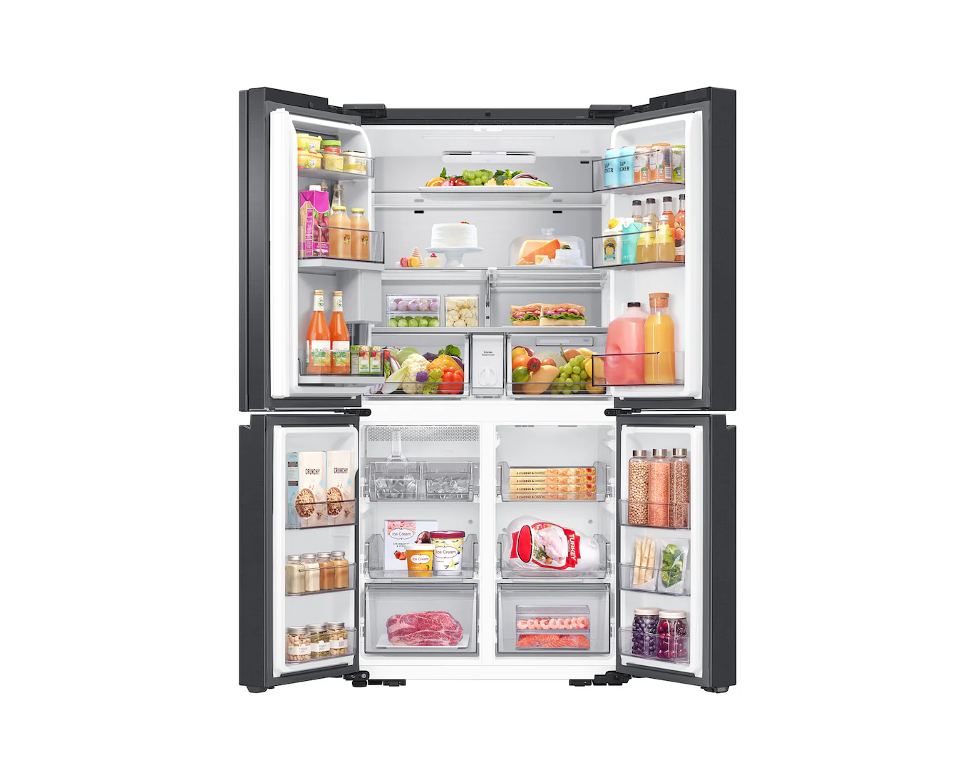 Samsung Bespoke AI RF65DG9H0EB1EU Family Hub 636L Total No Frost American Fridge Freezer Black - Image 12