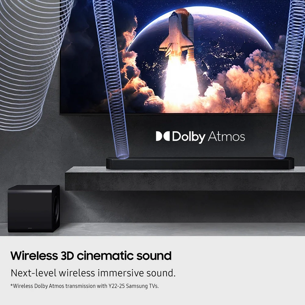 Samsung HW-Q800F 5.1.2ch Q-Series Soundbar with Wireless Subwoofer in Black 2025 - Image 8