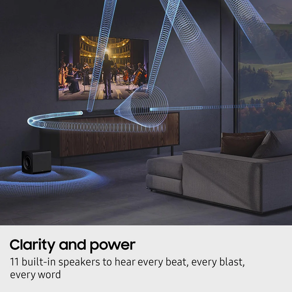 Samsung HW-Q800F 5.1.2ch Q-Series Soundbar with Wireless Subwoofer in Black 2025 - Image 9