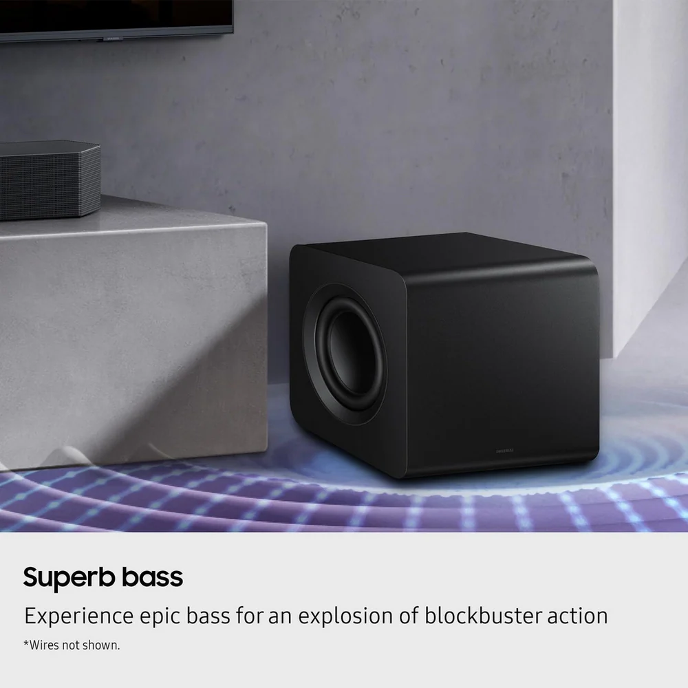 Samsung HW-Q930F 9.1.4ch Q-Series Soundbar with Wireless Subwoofer and Rear Speakers in Titan Black 2025 - Image 8