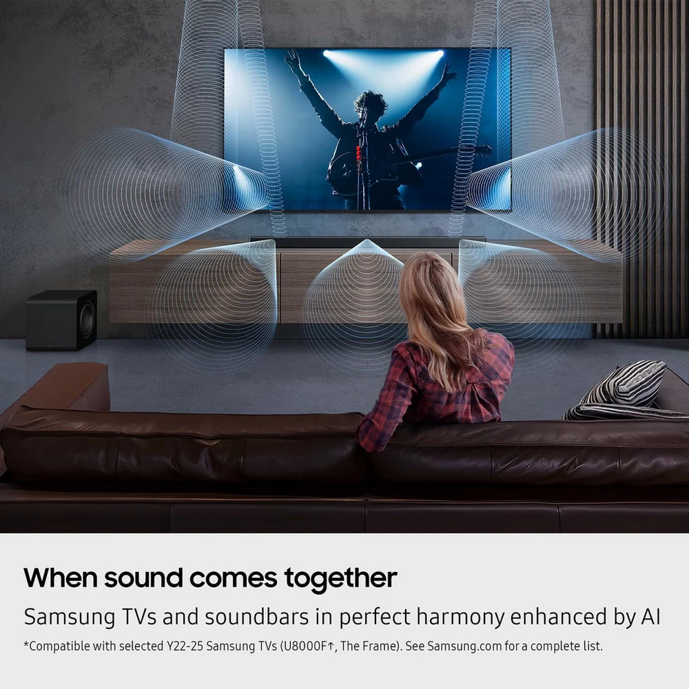 Samsung HW-QS700F 3.1.2ch Q-Series Soundbar with Wireless Subwoofer in Titan Black 2025 - Image 9