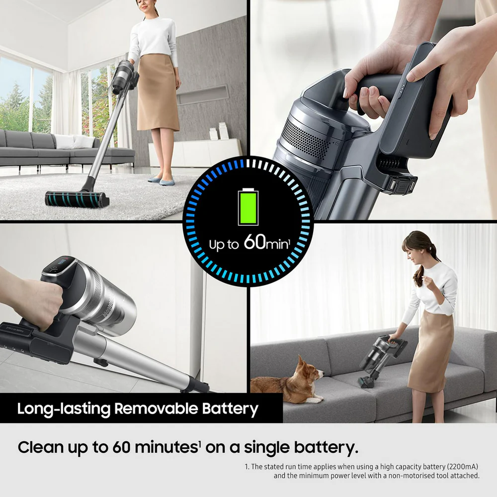 Samsung Jet 85 VS20C8522TNEU Cordless Vacuum Cleaner with Pet Tool+ 60 Minutes Run Time Woody Green - Image 9
