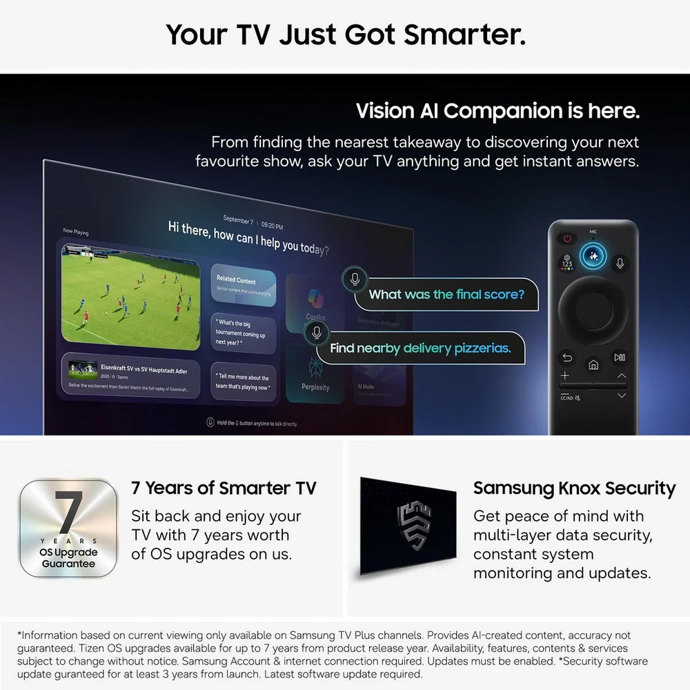 Samsung MRE55R85HAUXXU 55 Inch R85H Micro RGB 4K Ultra HD HDR Vision AI Smart TV 2026 - Image 2