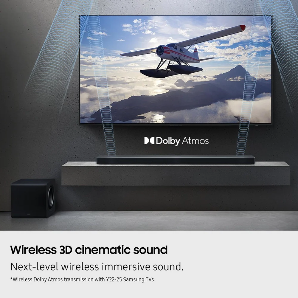 Samsung QE55S95FATXXU 55 Inch OLED S95F 4K UHD HDR Smart AI TV with HW-QS700F 3.1.2ch Q-Series Soundbar Bundle - Image 15