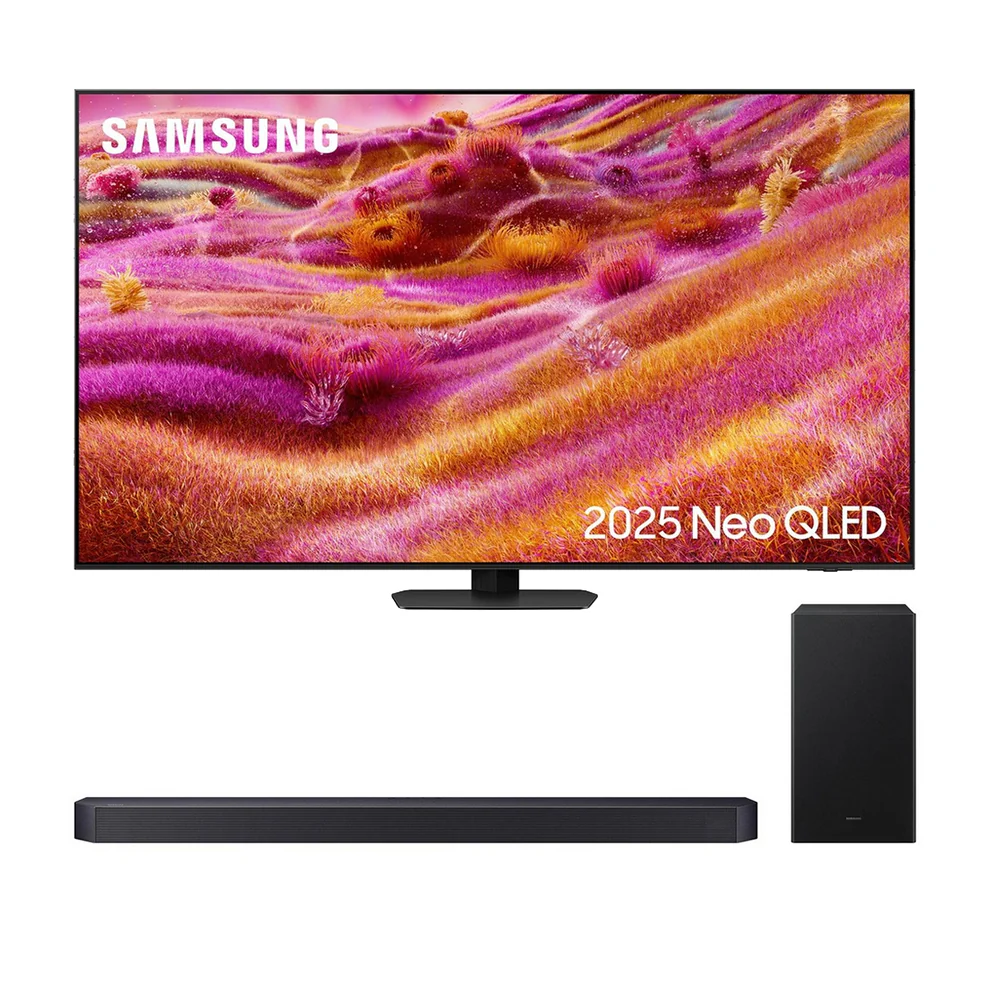 Samsung QE65QN90FATXXU 65 Inch Neo QLED QN90F 4K UHD HDR Smart AI TV with HW-Q600F 3.1.2ch Q-Series Soundbar Bundle
