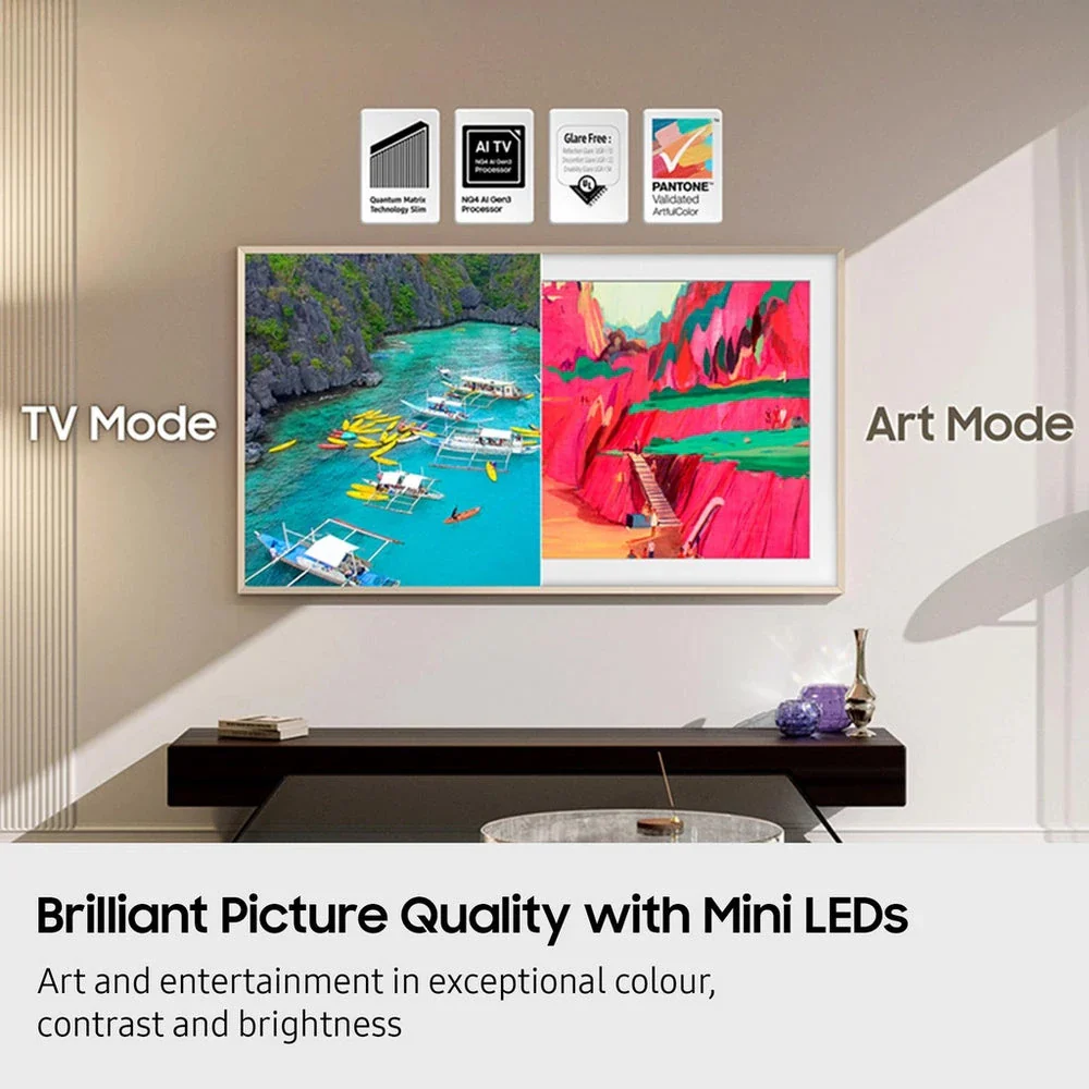Samsung QE85LS03FWUXXU 85 Inch The Frame Pro LS03FW Art Mode Neo QLED 4K Vision Ultra HD HDR Smart AI TV - Image 11