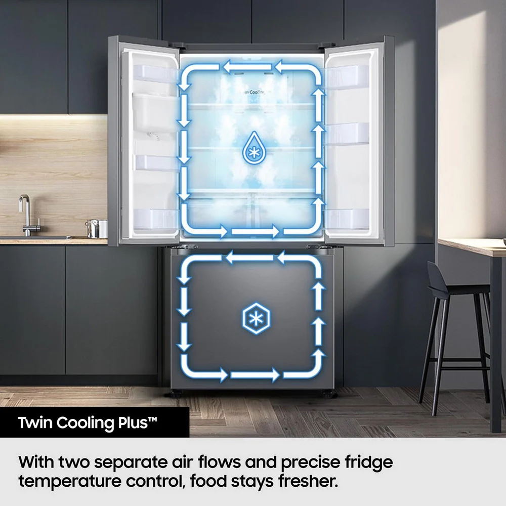 Samsung RF50C532EB1 Series 7 SpaceMax American Style Smart Fridge Freezer Black - Image 8