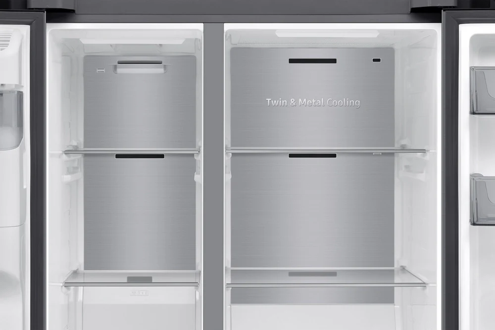 Samsung RS70F66KCTEU Series 7 Bespoke AI 91cm Side by Side American Style Fridge Freezer in Silver - Image 8