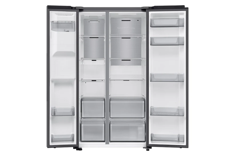 Samsung RS70F66KCTEU Series 7 Bespoke AI 91cm Side by Side American Style Fridge Freezer in Silver - Image 9