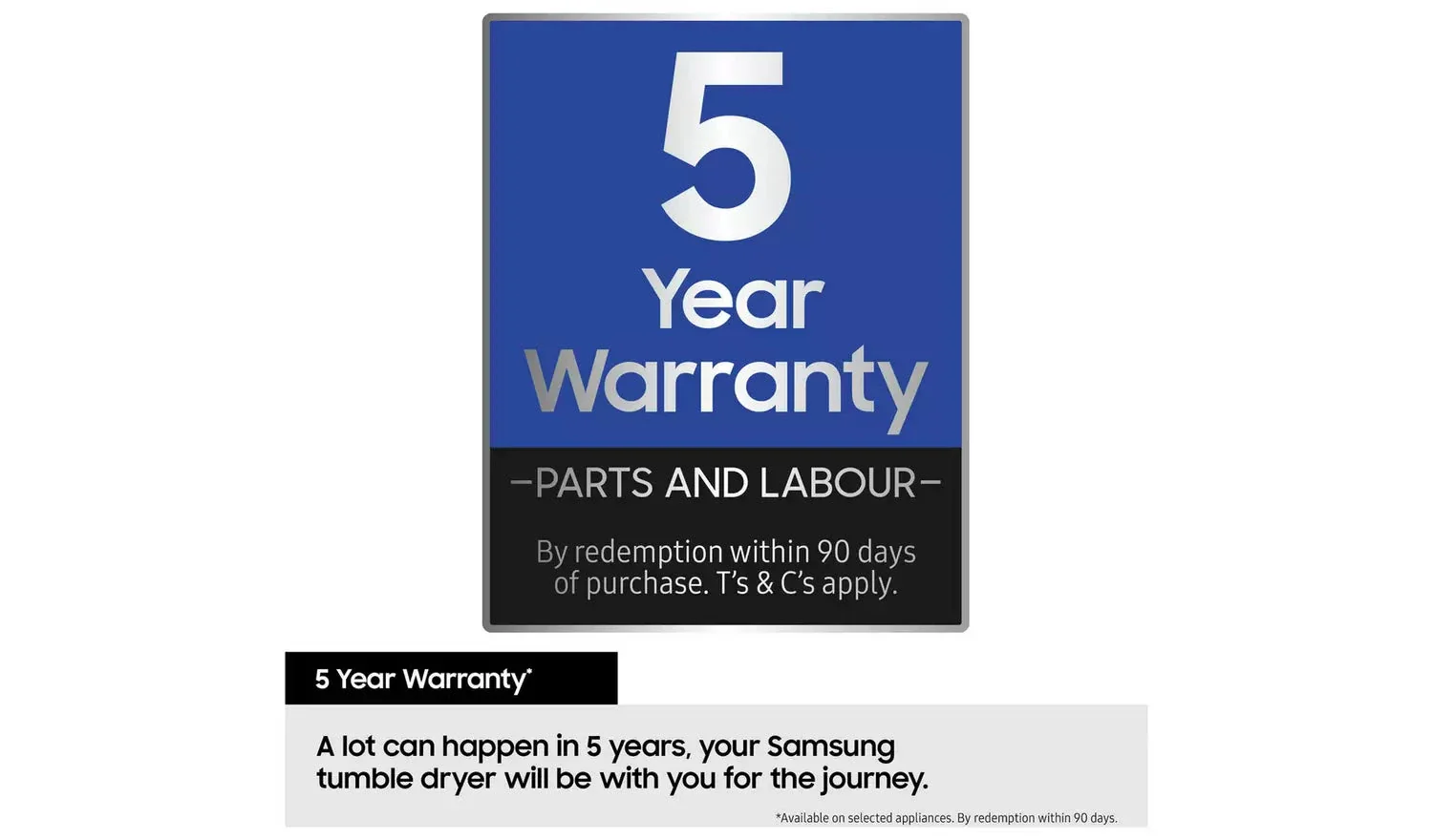 Samsung Series 5 DV90CGC0A0ABEU with OptimalDry 9 kg Heat Pump Tumble Dryer Black - Image 5