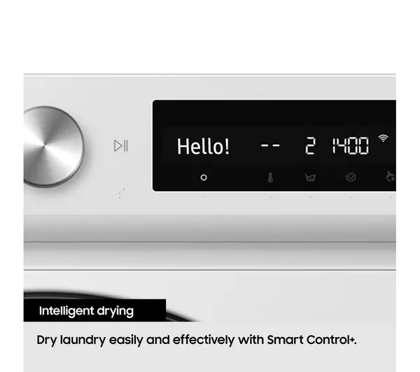 Samsung Series 5 DV90CGC0A0AEEU with OptimalDry 9 kg Heat Pump Tumble Dryer White - Image 7