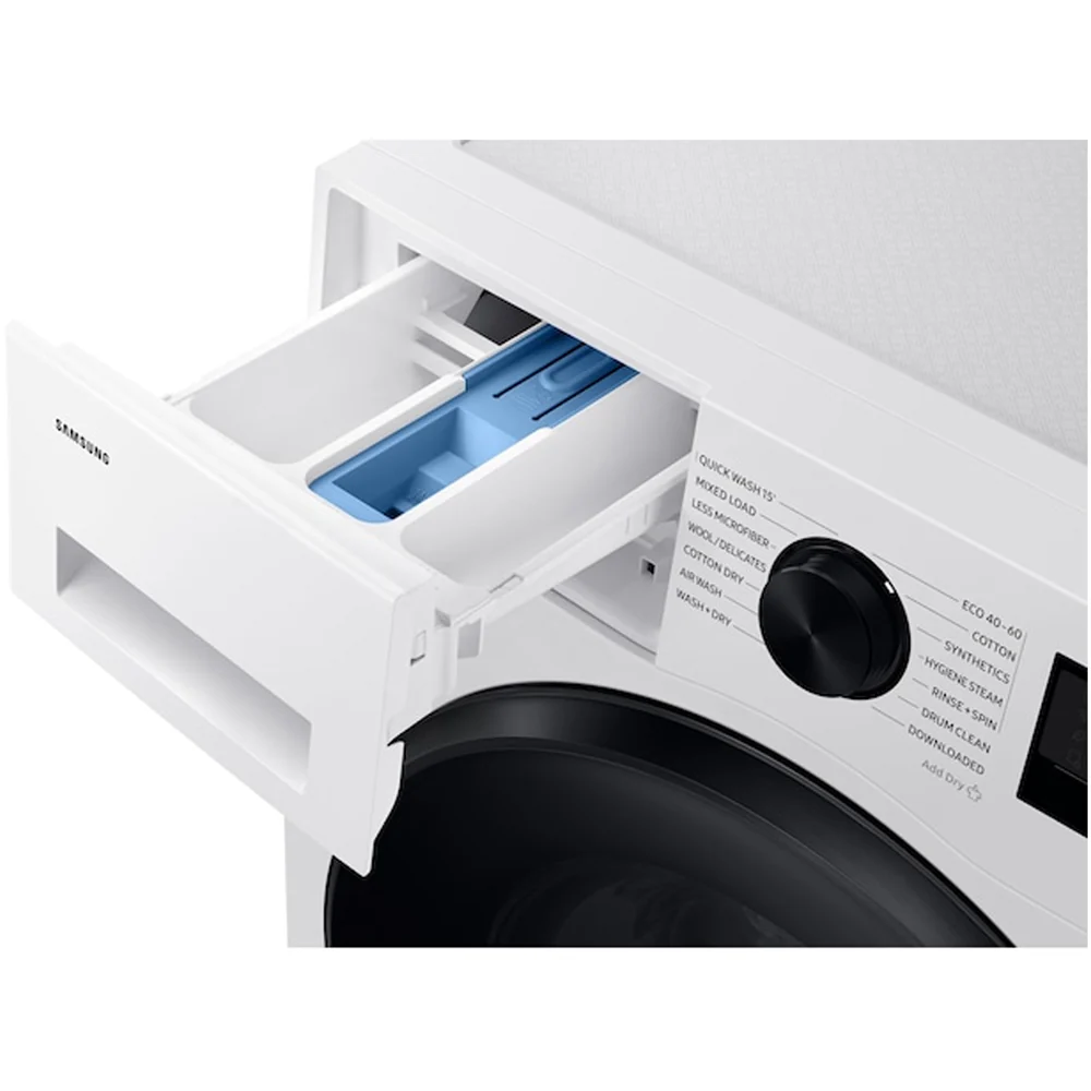 Samsung Series 5 WD11DG5B15BEEU Ecobubble AI Energy 11kg+6kg 1400 Spin Washer Dryer White - Image 8