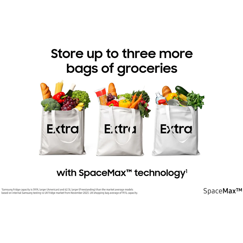 Samsung Series 6 RB38C602CS9EU SpaceMax 390L Frost Free Fridge Freezer Matte Stainless - Image 7