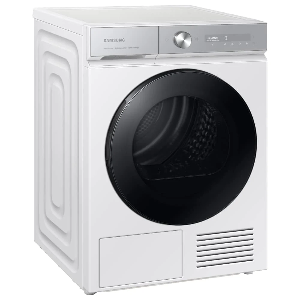 Samsung Series 8 DV90BB9445GHS1 with Optimal Dry 9kg Heat Pump Tumble Dryer White - Image 3
