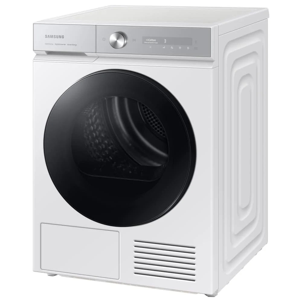Samsung Series 8 DV90BB9445GHS1 with Optimal Dry 9kg Heat Pump Tumble Dryer White - Image 4