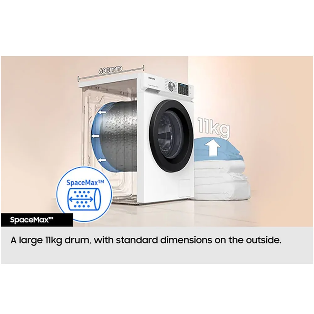 Samsung Series 8 WW11DB8B95GHU1 Bespoke AI Energy 11kg 1400 Spin Smart Washing Machine White - Image 11