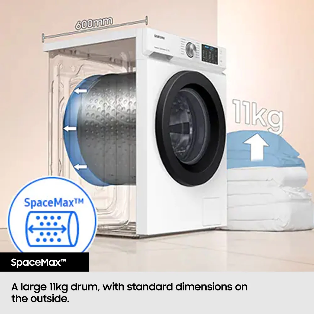 Samsung WW11DG6B25LBU1 11kg 1400 Spin Washing Machine Black - A Rated - Image 4