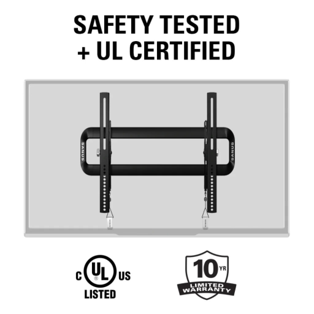 Sanus VMT5-B2 Tilting Wall Mount for Screens 40-50'' up to 34kg - Image 8