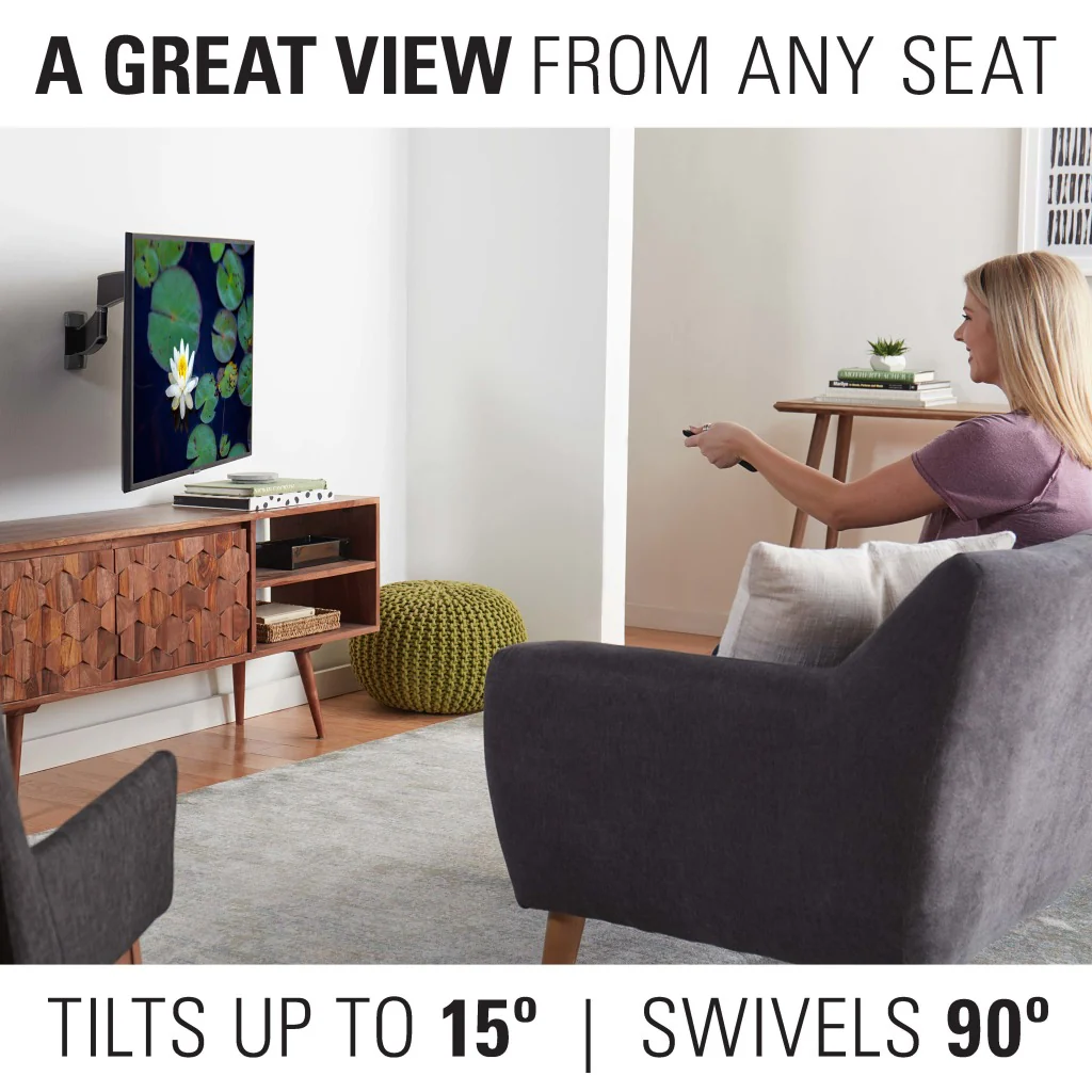 Sanus VSF716-B2 Premium Full Motion TV Wall Mount for 19-43 Inches TVs - Image 8
