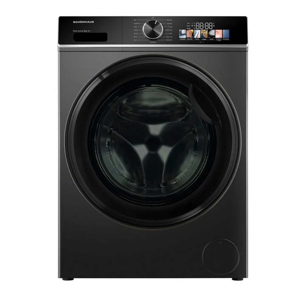 Schonhaus TDSHF018A3G 8kg Heat Pump Tumble Dryer Graphite