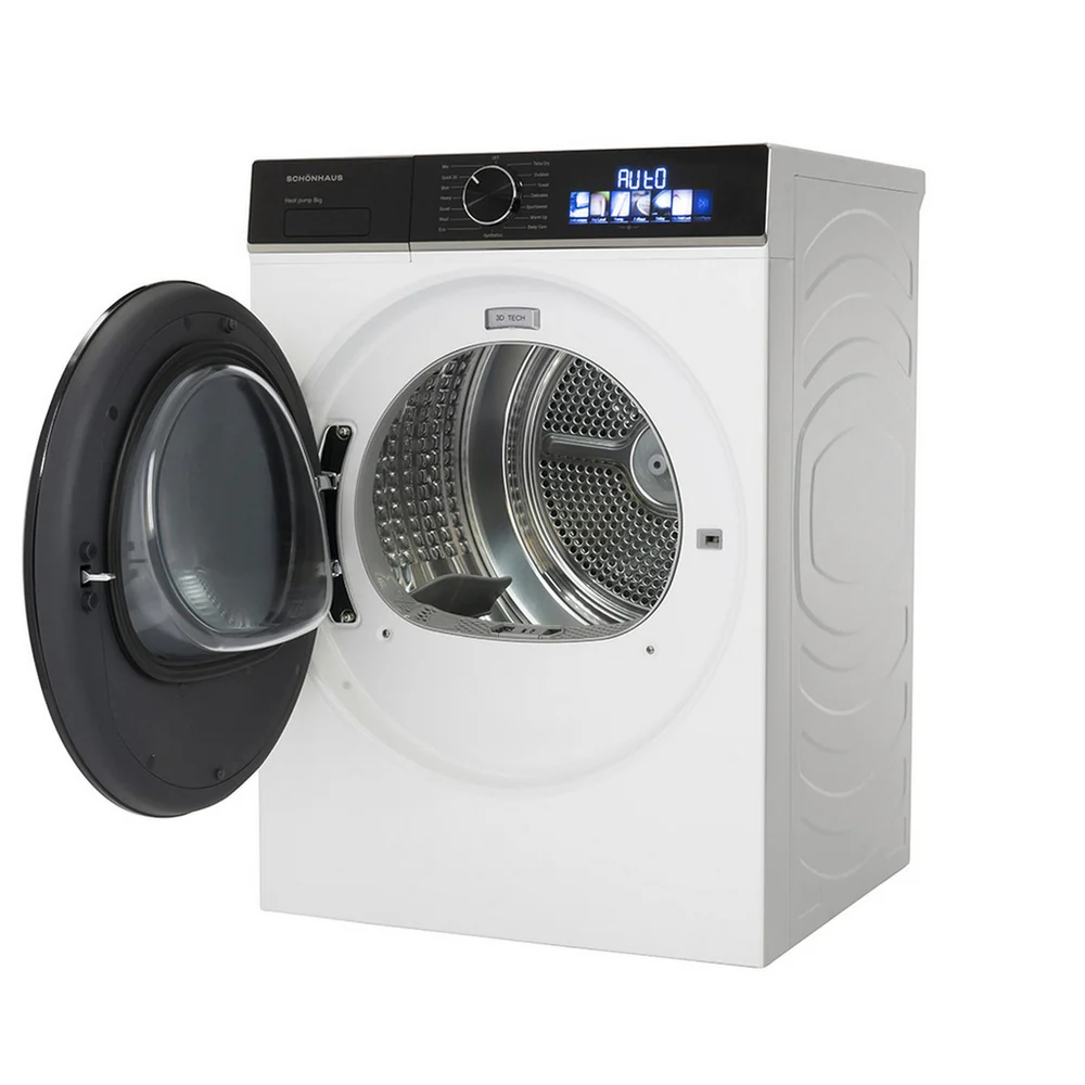 Schonhaus TDSHF018A3W 8kg Heat Pump Tumble Dryer White - Image 6