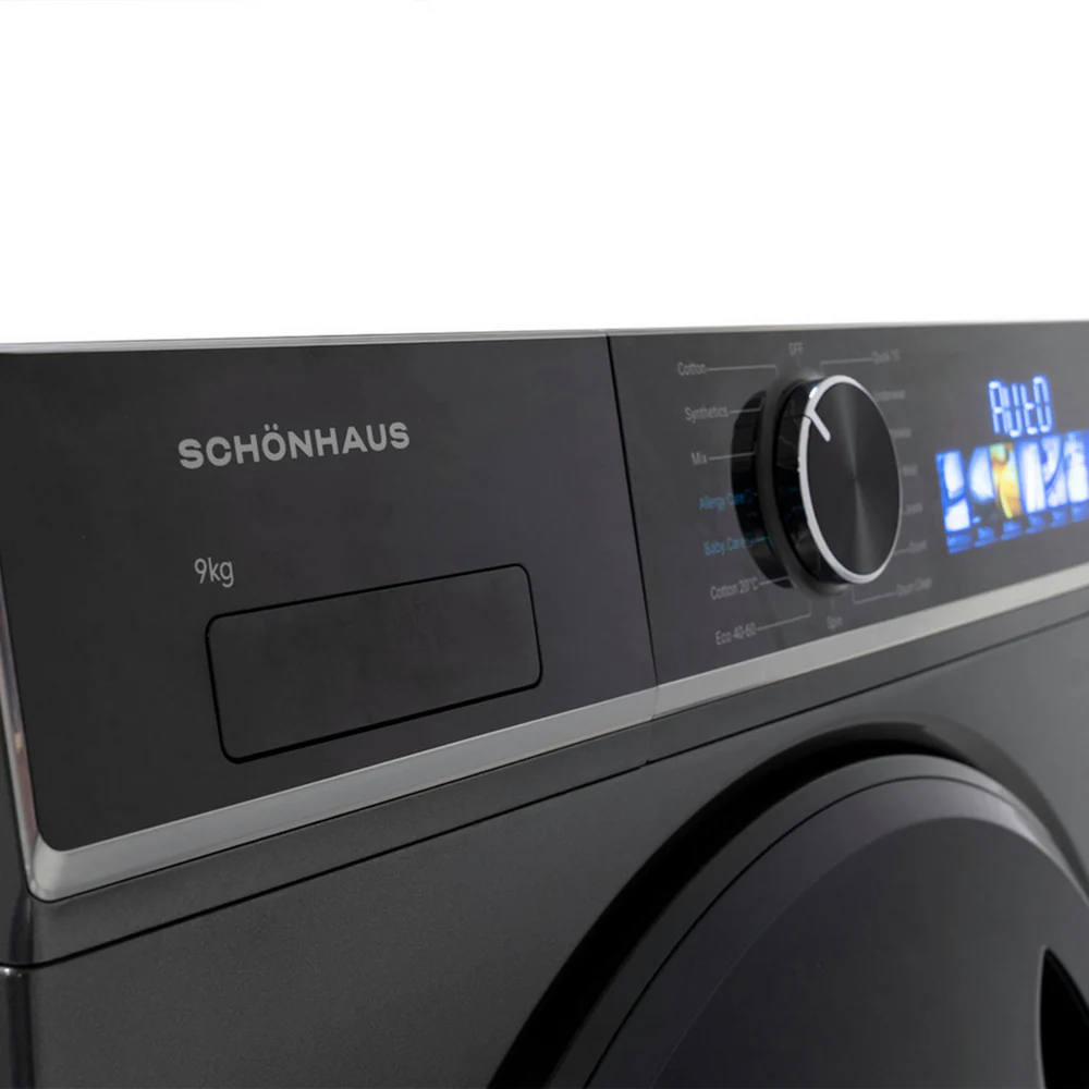 Schonhaus WMSF01914AG 9kg 1400 Spin Freestanding Washing Machine Graphite - Image 4