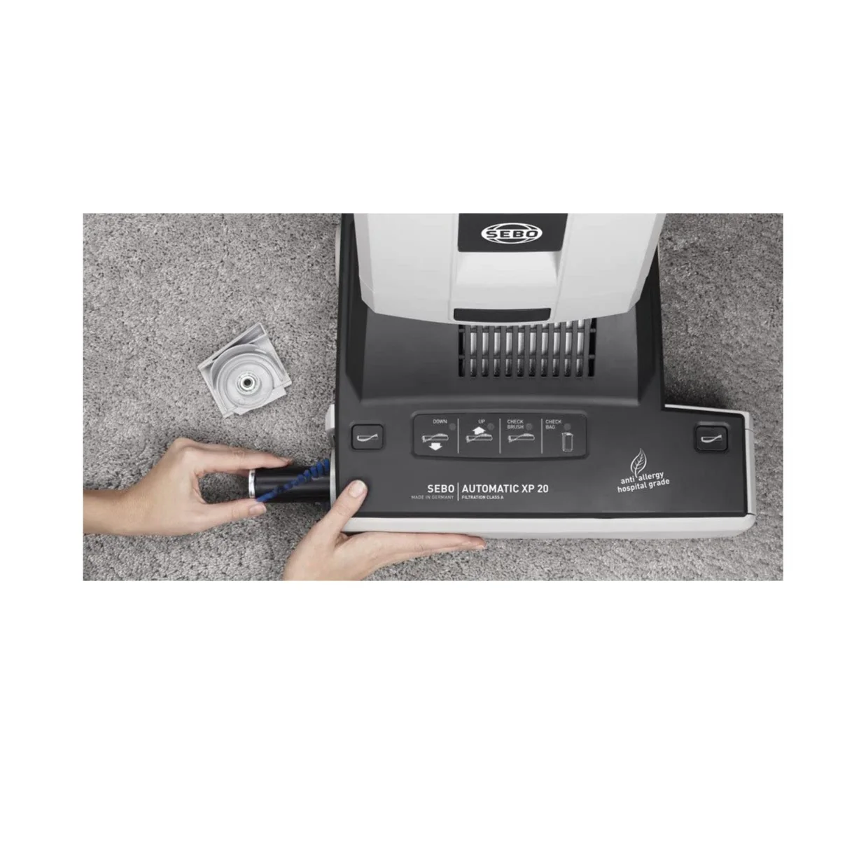 Sebo 90548GB XP20 Automatic Commercial Bagged Upright Vacuum Cleaner - Image 4