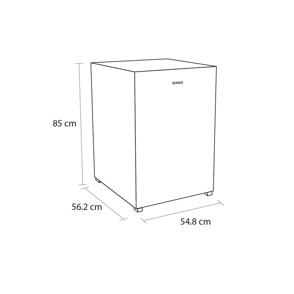 Sensis RFUCF01L54EW 54.8cm Freestanding Undercounter Larder Fridge White - Image 3