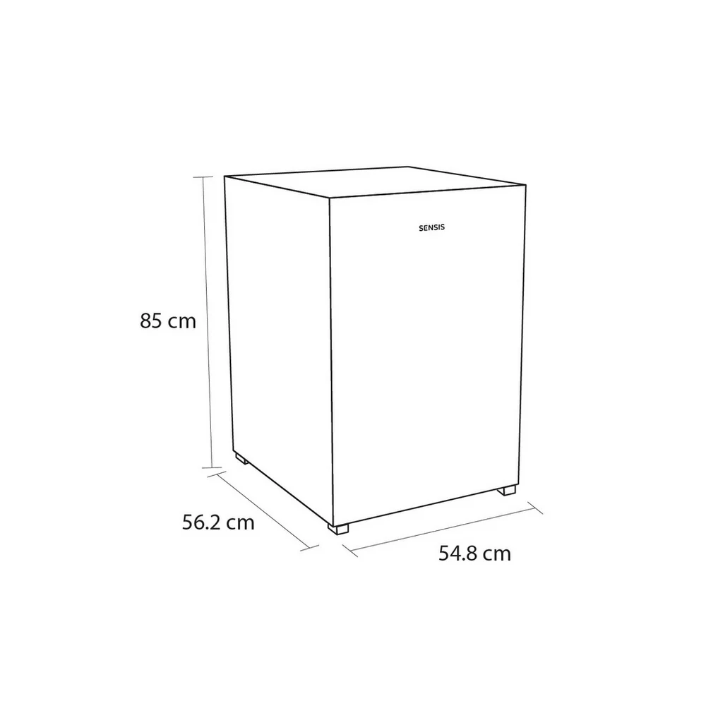 Sensis RFUCF01Z54EW 54.8cm Freestanding Undercounter Freezer White - Image 3
