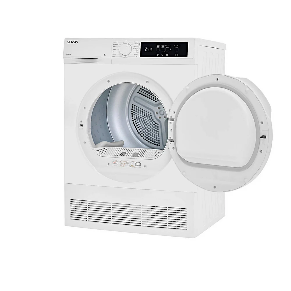Sensis TDCF018BW 8kg Freestanding Condenser Tumble Dryer White - B Rated - Image 2