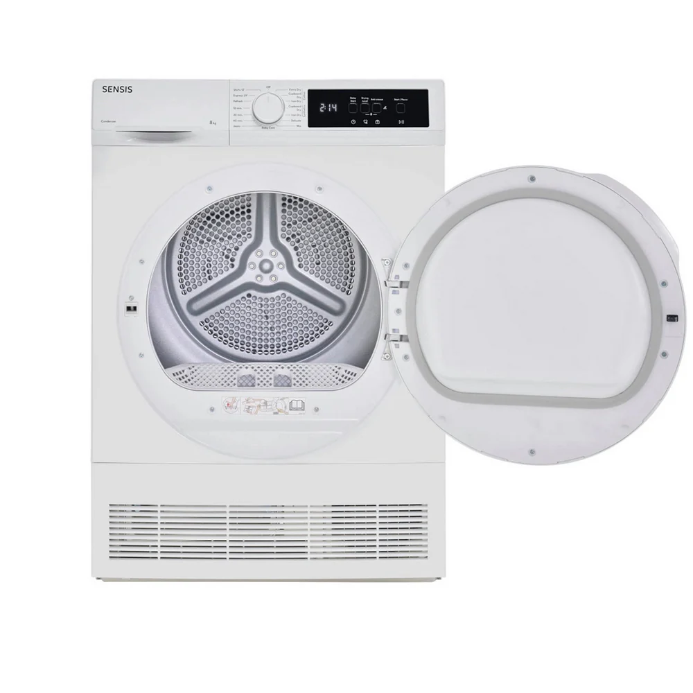 Sensis TDCF018BW 8kg Freestanding Condenser Tumble Dryer White - B Rated - Image 8