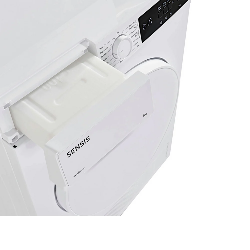 Sensis TDCF018BW 8kg Freestanding Condenser Tumble Dryer White - B Rated - Image 9