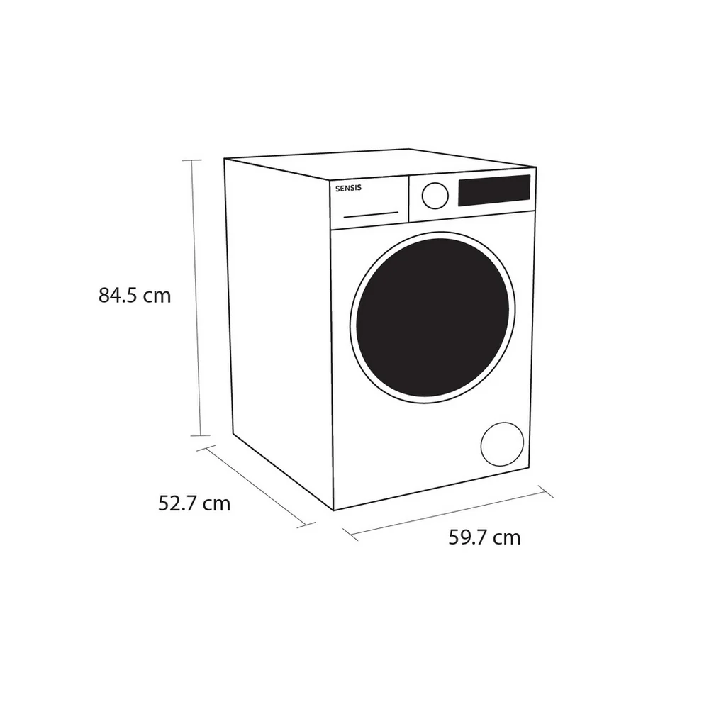 Sensis WDF018514AW 8+5kg 1400 Spin Washer Dryer White - Image 5