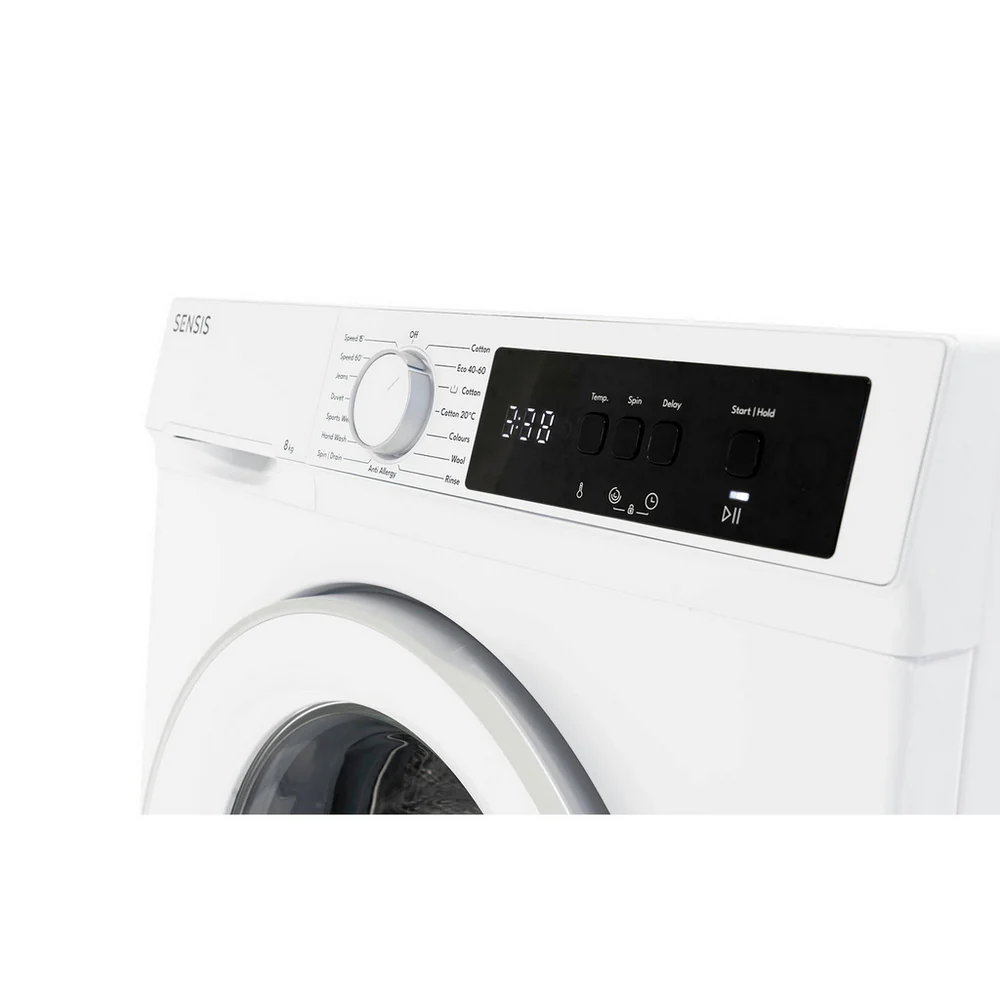 Sensis WMF01814AW 8kg 1400 Spin Washing Machine White - Image 7