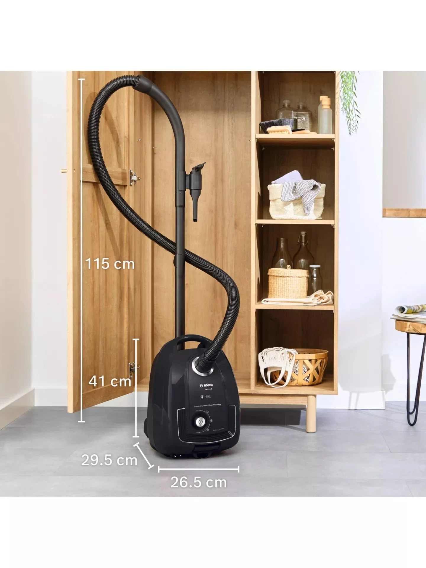 Bosch BGL38BA3GB Serie 4 ProEco 850W Bagged Cylinder Vacuum Cleaner - Black - Image 5