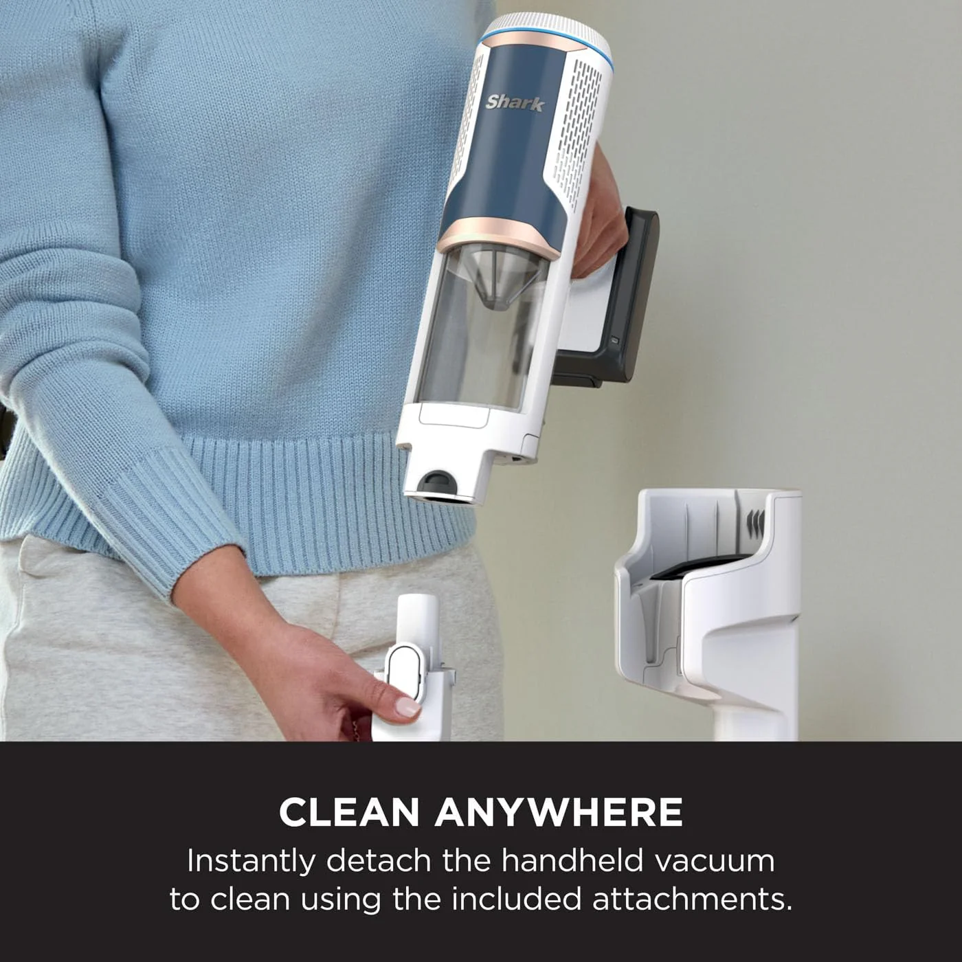 Shark BU3521UK Cordless Stick Vacuum Cleaner with Auto-Empty System White - Image 5