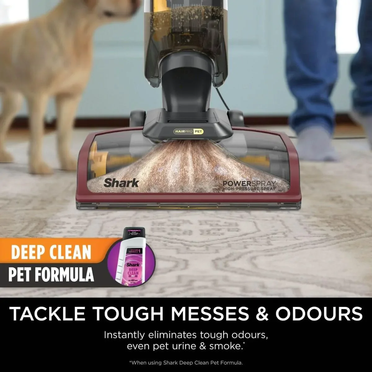 Shark CarpetXpert HairPro Pet Deep Carpet Cleaner EX220UK Grey Burgundy - Image 4